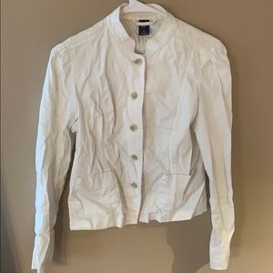 Gap white light weight jacket
